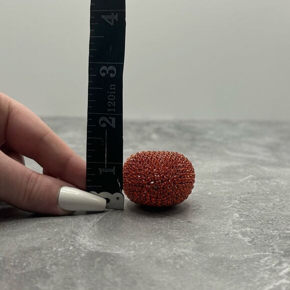 NWOT Sparkling Red Rhinestone Heart Keychain Charm Purse Key Ring - Picture 9 of 9